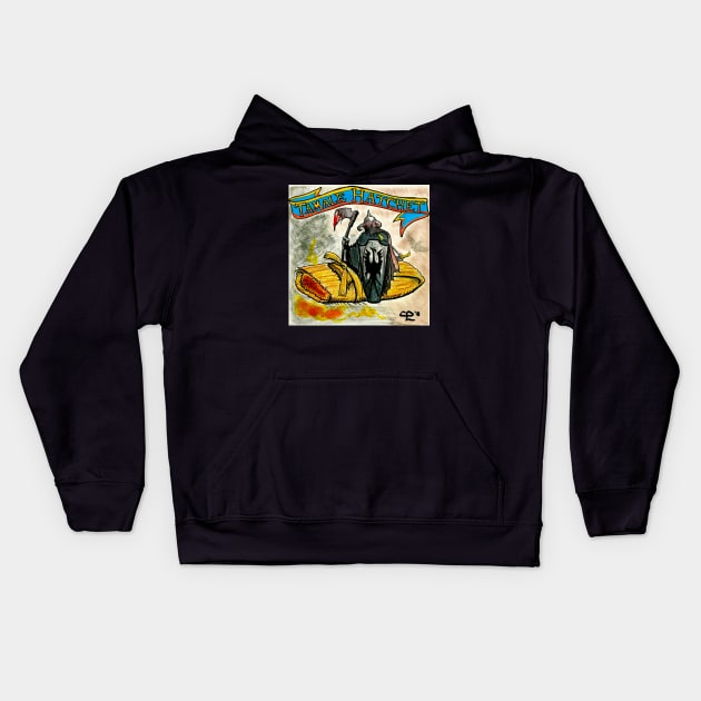 Tamale Hatchet Kids Hoodie by Insane Clam Pasta